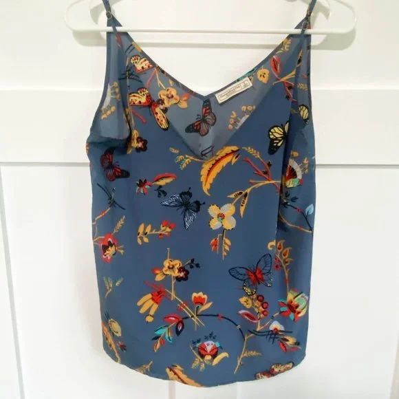 Abercrombie & Fitch Cute Lightweight Summer Floral Tank Top - Picture 4 of 5